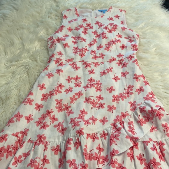 Beautiful Draper James 100% Lien Dress it’s size 10 color white - Picture 10 of 16